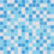 Mosaïque en verre - Mélange classique de verre - Blanc et bleu - Papier collé - Mosaïque de piscine MOS210-323P