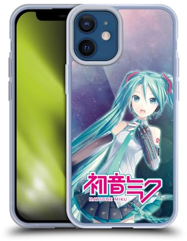 Head Case Designs Officially Licensed Hatsune Miku Nebula Graphics Gel Case [Military Grade Protection] Compatible With Apple iPhone 12 Mini