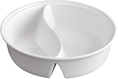 Angoily Food Containers Ceramic Japanese Ramen Bowls Divided Bowls Noodle Cereal Bowl Salad Bowl Shabu Hot Pot Pot Serving Bowl for Soup Cereal Rice Udon Asian Noodles 7inch White Food Container