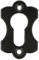 MS Beschläge Schlossrosette Türrosette Antik Optik Möbelrosette Schwarz matt Stahl Schlüsselrosette Zylinderrosette Schlüsselschild Rosette (Profilzylinder)