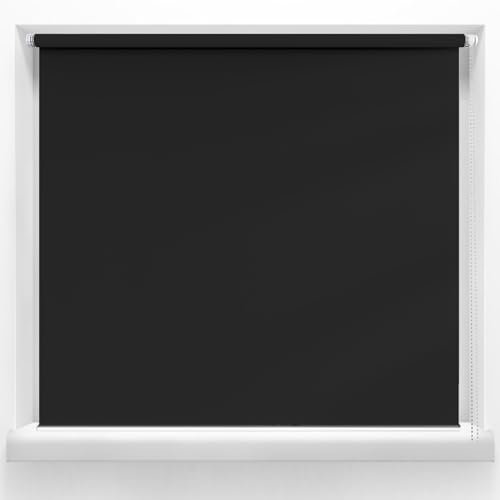 Aluminium-Jalousie 120 x 200 cm, Blickdicht Sichtschutz Sonnenschutz, Rollos Hitzeschutz, ohne Bohren Einfache Installation, für Fenster & Tür, Schwarz