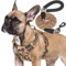 Beebiepet Strapazierfähiges taktisches Hundegeschirr für kleine Hunde, kein Ziehen, verstellbares Haustiergeschirr, reflektierend, Service-Training, einfache Kontrolle, Haustierweste, Militär, K9,