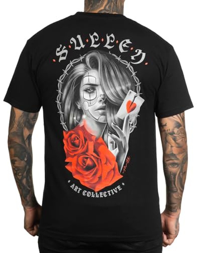 Sullen Men's Broken Heart Standard Black Short Sleeve T Shirt