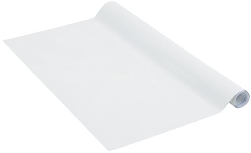 Vénilia Klebefolie Back to School, Magnetische Whiteboardfolie inklusive Whiteboardmarker und vier Magenten, Weiß, 45 cm x 1 m, Multifunktionstafel-Folie, Küchenfolie, ohne Phthalate, Made in EU