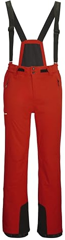 killtec Herren Skihose/Funktionshose mit abnehmbaren Trägern, Kantenschutz und Schneefang KSW 52 MN SKI PNTS, dunkelorange, M, 42006-000