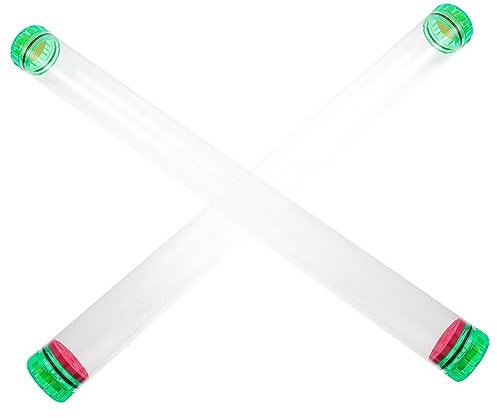 POPETPOP 2pcs Fishing Floats Storage Tube Pvc Fishing Equipment Shock-proof Float Holders for Outdoor Supplies Random Color