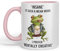 Vixar Taza de cerámica de colores para té, café o café caliente de 330 ml, color rosa