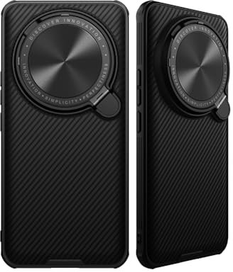 for Xiaomi 14 Ultra Case with Camera Lens Protector – Shockproof Phone Cover with Kickstand, Privacy Protection, Anti-Scratch, Black