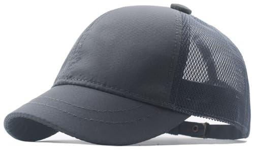 Ruicheng Berretto da baseball, da uomo, con visiera corta, estivo, sottile, per sport