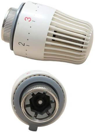 2 válvulas de termostato para radiador, solo cabeza, perilla de temperatura del radiador, válvulas termostáticas de repuesto para temperatura ambiente