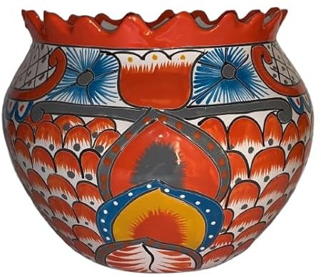 Colima Pico Pot de fleurs Orange Grand format