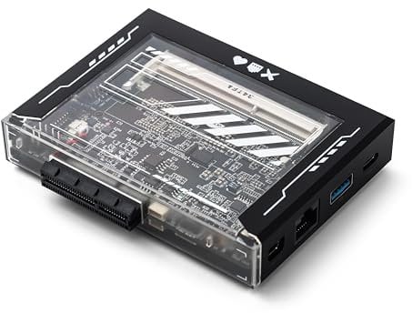 ZimaBlade X86 Singleboard-Server für Cyber Native(ohne RAM & Typ-C-Ladegerät), gehackbarer persönlicher Server mit PCIe x4, Gigabit-Ethernet-Medienserver, 4K-Netzwerkspeicher (ZimaBlade 3760 N3350)