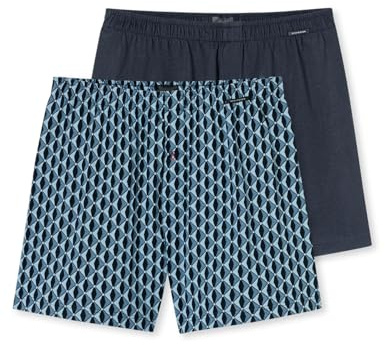 Schiesser Herren 2 Pack Boxershorts Baumwolle Jersey weich Multipack - Jerseyboxer, Sortiert 8_182427, 6