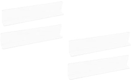 Cabilock 4 Stück Spritzschutz Duschwassersperre Duschschwelle Badewannen-wasserschutz Wasserschutz Für Duschwannen Duschwasserstopper Tür Wassersperre Duschwasserwächter Duschschutz PVC