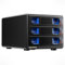 Case Hard Disk, CENMATE 10Gbps Alluminio Case HDD 3 Baie con Ventola per HDD/SSD SATA 2,5/3,5 con USB A/C 3.2, Supporto Hot Swappable, Espansione a Margherita, Senza Attrezzi, DAS (NO RAID/NAS)