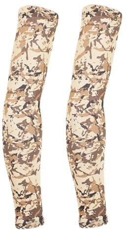 WESIEVYA Fingerlose Lange Handschuhe Mit Armstulpen Für Uv-schutz Armabdeckung Zum Reiten Und Angeln Atmungsaktiv Und Rutschfest