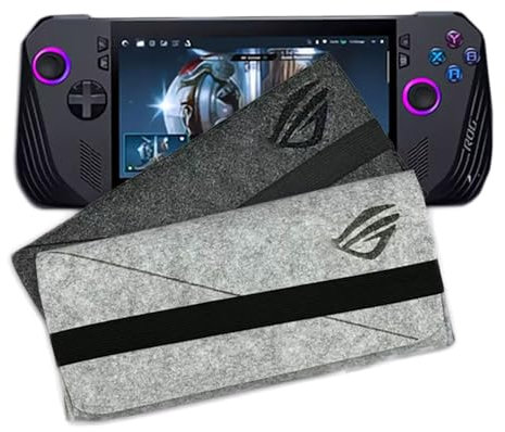 New Portable Carrying Case Bag for Rog Ally X Gaming Console, Protective Travel Case Storage Bag Anti-Scratch Dust-Proof and Shockproof Case Bag for Rog Ally X Handheld Game Accessories (Black)