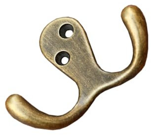 OFFSCH Kupfer Kleiderhaken Für Bad Und Wohnraum Solider Doppelhaken Für Handtücher Mäntel Und Hüte Antikem Kupfer Kaffee Robuste Wandmontage Vielseitige Verwendung