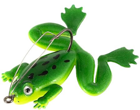 Sionhiuo Top Water Frogs Bass Fishing | Realistische Barschköder, Froschköder, Angelköder | Künstlicher schwimmender Köder, Barsch-Angelköder, Froschköder für Salzwasser-Süßwasser-Hechtbarsche