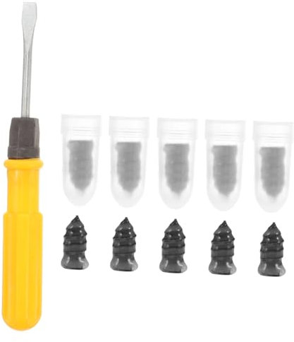 GRADENEVE Car Tire Repair Kit Large Vacuum Tire Plug Rubber Nails for Motorcycle and Automotive Tubeless Tyres