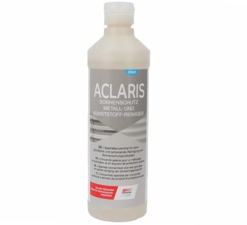 ACLARIS Sonnenschutz Metall- und Kunststoff-Reiniger | Spezialkonzentrat für eine gründliche und schonende Reinigung von Sonnenschutzprodukten (1, Neue Formel)
