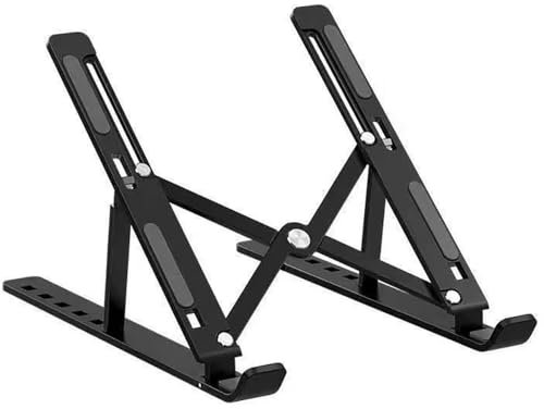 Takelablaze Laptop Stand for Desk Portable Laptop Holder Adjustable Laptop Riser Notebook Stand Ventilated Cooling Notebook Mount Computer Stand for 10-15.6” Laptops Tablets