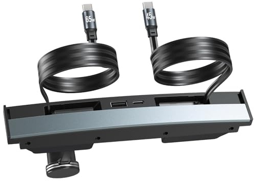 65W USB Hub für Tesla Model 3 2024 2025/Model Y Juniper Wasserdicht Schnellladegerät 4 Port Tesla Zubehör für Tesla Telefon Ladegerät 2 Typ C Schnellladekabel