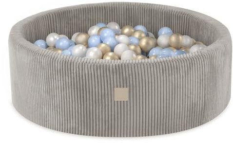 MISIOO Piscine à balles avec Rembourrage en Mousse – 90 x 30 cm – 200 balles pour Piscine à balles – Balles de Piscine à balles de qualité supérieure pour Enfants – Jouet Doux et sûr – Lavable