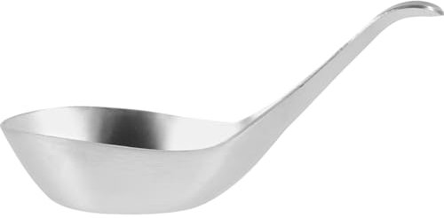 SECFOU Soßenlöffel Aus Edelstahl, Eislöffel, Probierlöffel Aus Metall, Servierlöffel, Metalllöffel, Dessertlöffel, Edelstahllöffel, Mini Probierlöffel, Probierlöffel, Suppenlöffel