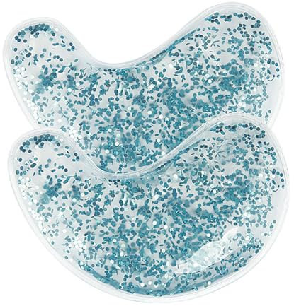 Bolsa de hielo de gel para ojos de masaje facial al vacío, almohadilla de gel reutilizable, parche de ojos caliente y frío debajo de los ojos, contra ojos cansados, ojeras oscuras, pestañas de 5 ml