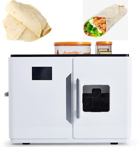 Máquina para hacer pan de 1800 W totalmente automática, pantalla táctil inteligente, hace 20 panes planos, tortillas y pitas a la vez