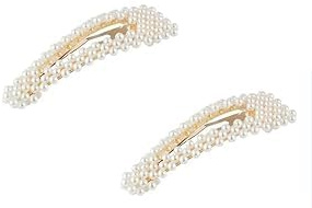 Pinces à cheveux et barrettes Snap Pearl – Grand accessoire de cheveux 3,3 pour femmes, filles et enfants, idéal pour un style quotidien ou une fête de mariage