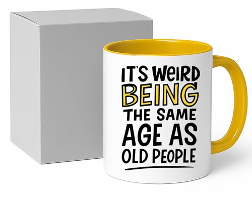 Jungle Mug | Funny Mugs for Men | It's Weird Being The Same Age As Old People | Secret Santa Gift Under £10 | Funny Mugs for Work Colleagues | Christmas Mugs for Adults