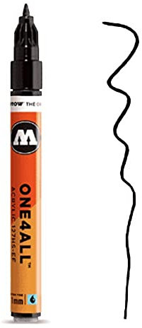 Molotow 127-HS Marker ONE4ALL, 1mm Spitze, 5,0ml, signalschwarz