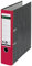 Leitz Qualitäts-Ordner 180°, 10er Pack, A4, klimaneutral, 100 % recycelter Karton, 8 cm Rückenbreite, Wolkenmarmor-Papier, Roter Rücken, 10801025