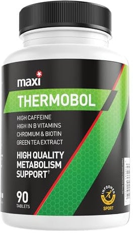 MaxiNutrition – Thermobol - Contains Chromium and Biotin, High in B Vitamins - 100mg Green Tea Extract, 130mg Caffeine per Serving, 90 Tablets