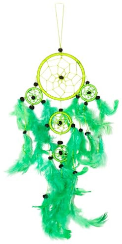 40cm x 9cm Dreamcatcher Traumfänger Neon Grün Gute Träume Indianer