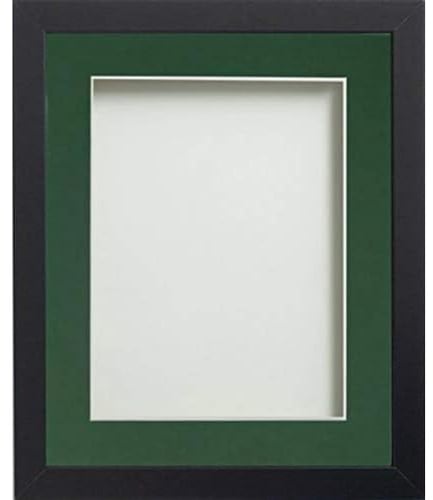 Frame Company Allington Black 20x16 Frame with Bottle Green Mount for 15x10