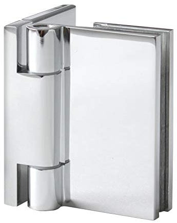 Konzept Design Duschtürbeschlag, Scharnier für Dusch-Tür, 'Slim Line' Glas-Wand, 90°, Silber Chrom
