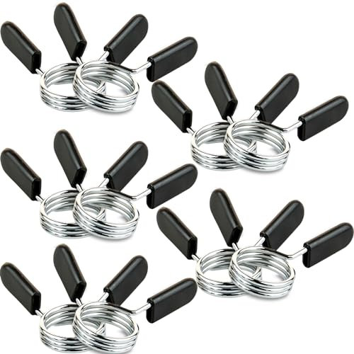 C.P. Sports PAAR Hantelverschlüsse, Feststeller, 30mm, Federverschlüsse, Federclip, Hantel (5 Paar)