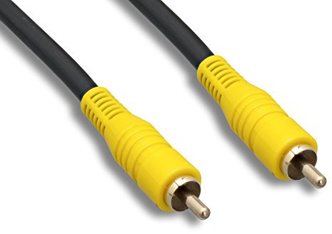 Cablelera ZCAAF7MM-25 Premium RCA Composite Video Cable, M/RG59U, 25', 75ohm