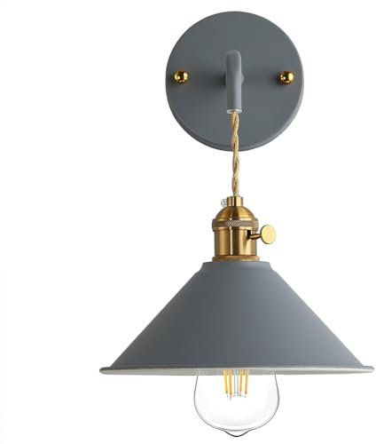 Azanaz Vintage Wandlampe Reto Wandleuchte E27 Antik Wandlicht Metall Spiegelleuchte Spiegellampe Flurlampe Wandbeleuchtung für Wohnzimmer Schlafzimmer Flur Balkon Garten Treppen