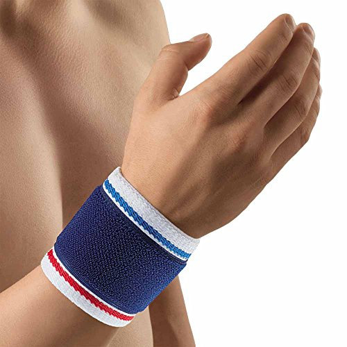 Bort ActiveColor Handgelenkbandage Klettverschluss Hand Gelenk Stütze Bandage, blau, M