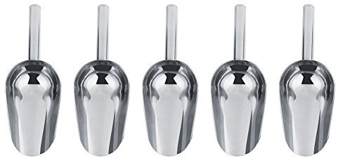 TOPINCN Cucharas De Acero Inoxidable Con Pinzas Para Hielo, Para Bodas, Dulces, Buffet, Bar, Cocina, Jardín Al Aire Libre, Juego Nuevo (Cuchara)