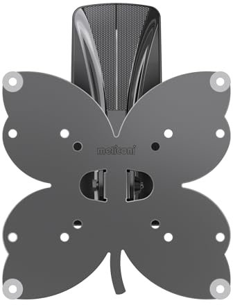 Meliconi Slimstyle Plus 200 Sr, Supporto Con Braccio Ultra Sottile Da Parete Per Tv A Schermo Piatto Da 26’’ A 40’’, Orientabile Orizzontalmente E Verticalmente Vesa 100X100, 200X200, Nero