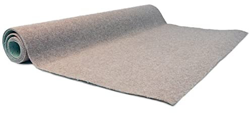 Floordirekt Rasenteppich Farbwunder Pro - Balkonteppich - Kunstrasen Teppich für Terrasse, Balkon und Freizeit - Erhältlich in 6 Farben (100 x 100 cm, Beige)