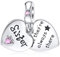 Sterling Silber Charm Schwester für Pandora Family Herz MEHRWEG
