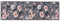 Astra Flauschige Sauberlaufmatte weich - Pure & Soft - Blumen grau-rosa 50 x 150 cm - Waschbarer Küchenteppich innen - Türmatte strapazierfähig - Teppich