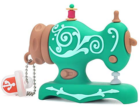 LEIZHAN Clé USB 16Go,Flash Drive USB 2.0 Dessin Animé Animal Machine à Coudre Pendrive Mignon Idéal Cadeau pour Enfant Silicone