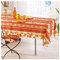 Rechteckige schmutzabweisende Tischdecke - Faltenbeständig und 100% Polyester - Orange - 240x150 cm - Tournesol Abeille - 6/8 Besteck - Innen oder Außen - Esstisch, Küche oder Garten